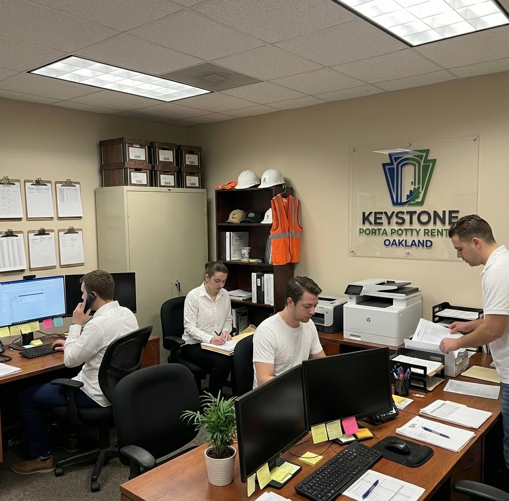 Team working in office